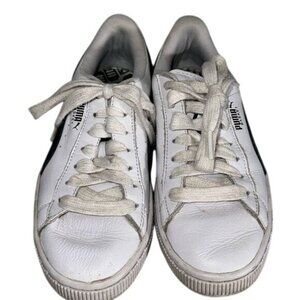 Puma Basket White & Black Womens Sneakers Size 6